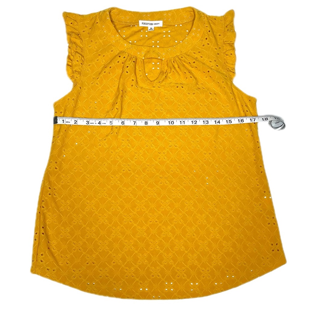 Perseption Concept Mustard Yellow Sleeveless - image 4